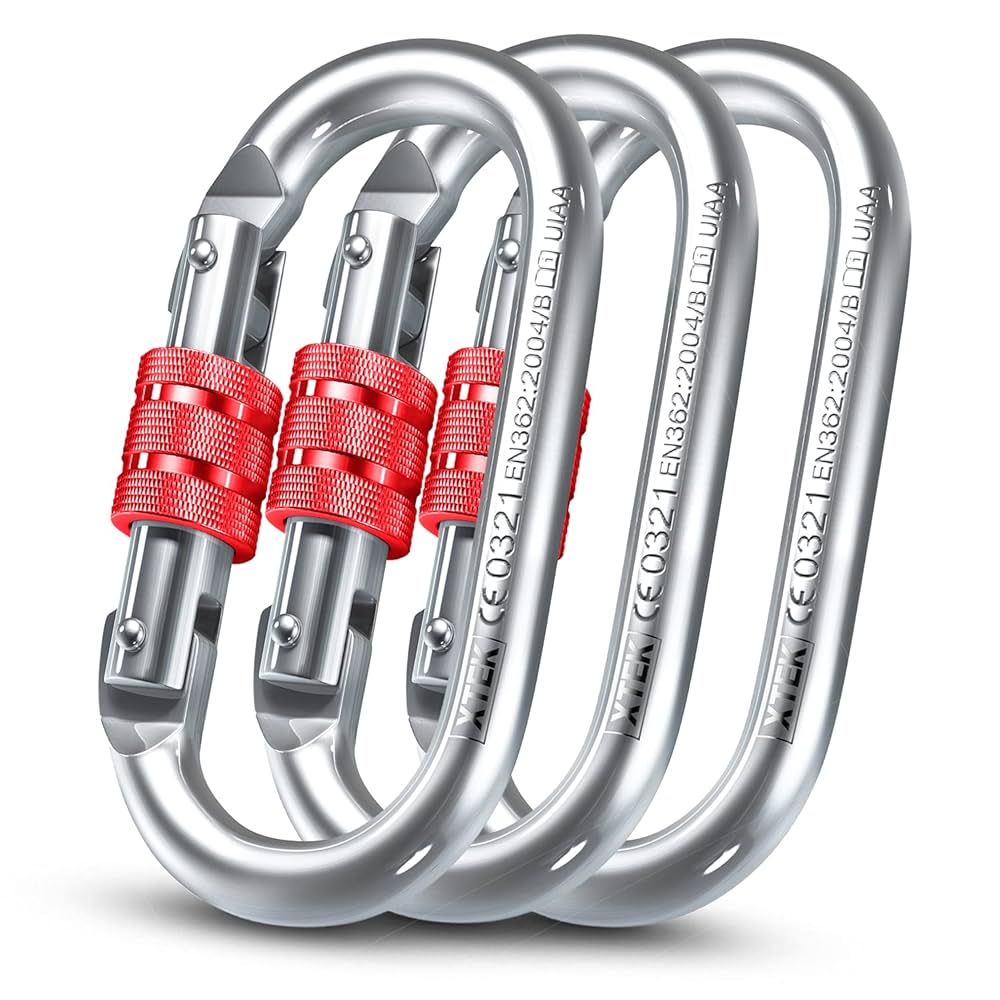 Amazon.com : XTEK Climbing 25kn Climbing Carabiner Clip